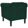 vidaXL Fauteuil vert foncé velours