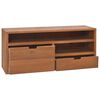 vidaXL Meuble TV 90x30x40 cm Bois de teck massif