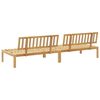 vidaXL Canapés centraux palette de jardin 2 pcs bois massif d'acacia