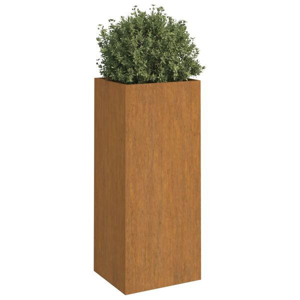 vidaXL Jardinière 32x29x75 cm acier corten