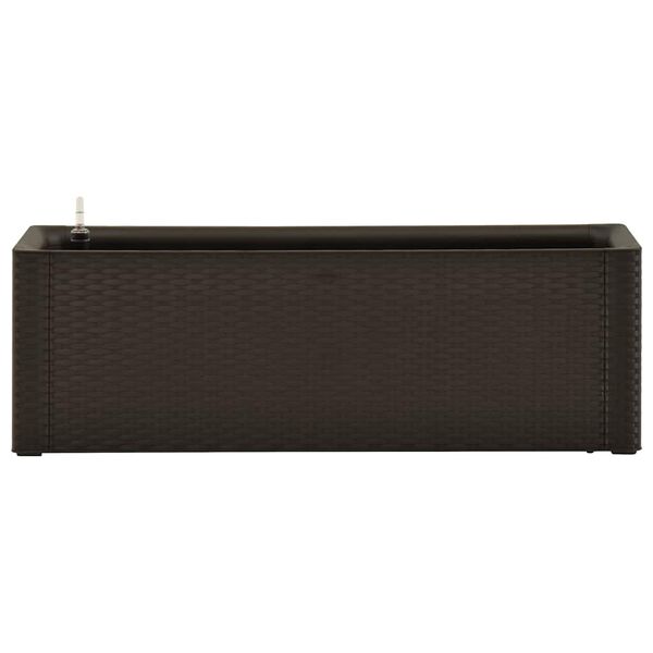 vidaXL Lit sur&eacute;lev&eacute; de jardin avec syst&egrave;me d'arrosage Moka 100x43x33cm