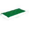 vidaXL Banc de jardin avec coussin 120 cm Bambou