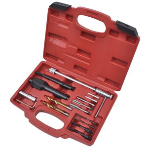 vidaXL Kit d'outils d'extraction bougie de pr&eacute;chauffage 16 pcs