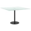 vidaXL Dessus de table blanc 60x60 cm 6 mm verre tremp&eacute; design marbre
