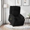vidaXL Fauteuil inclinable de massage noir tissu