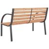 vidaXL Banc de jardin 120 cm Bois et fer