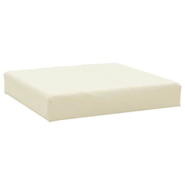 vidaXL Coussin de palette cr&egrave;me 60x60x6 cm tissu oxford