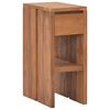 vidaXL Table de chevet 20x35x50 cm Bois de teck solide