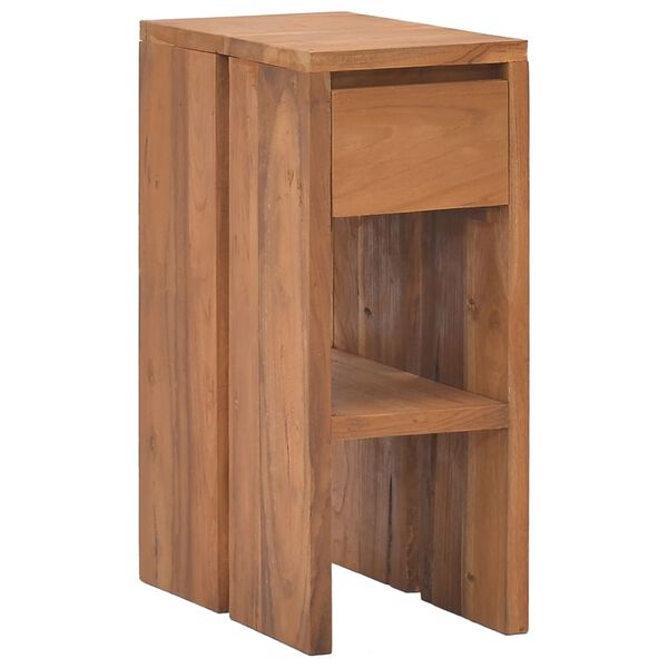 vidaXL Table de chevet 20x35x50 cm Bois de teck solide