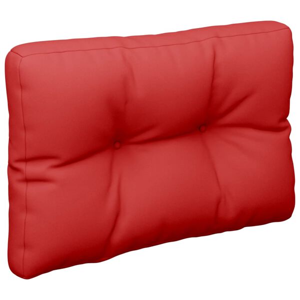 vidaXL Coussin de palette rouge 60x40x12 cm tissu