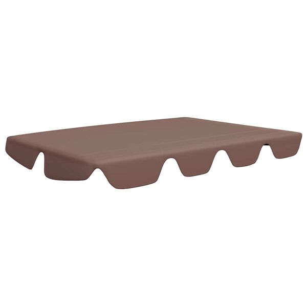 vidaXL Toit de rechange balan&ccedil;oire marron 188/168x145/110 cm