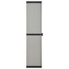 vidaXL Armoire de rangement de jardin 3 &eacute;tag&egrave;res Gris/noir 34x40x168cm