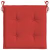 vidaXL Coussins de chaise jardin lot de 4 rouge 50x50x4cm tissu oxford