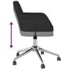 vidaXL Chaise pivotante de bureau Noir Tissu