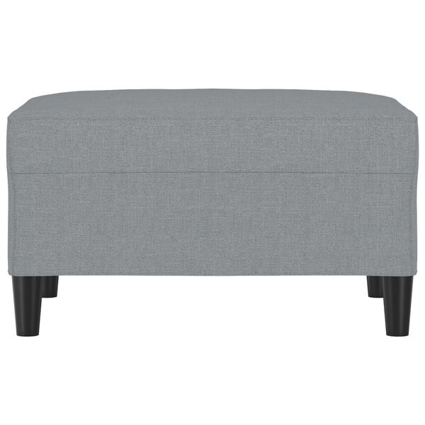 vidaXL Repose-pied Gris clair 70x55x41 cm Tissu