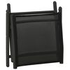 vidaXL Salon de jardin 3 pcs textilène et aluminium noir