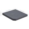 vidaXL Plaque de poids de parasol Noir Granite Carr&eacute; 25 kg