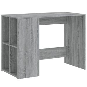 vidaXL Bureau sonoma gris 102x50x75 cm bois d'ing&eacute;nierie