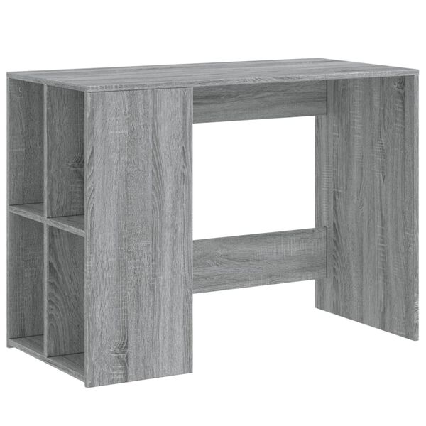 vidaXL Bureau sonoma gris 102x50x75 cm bois d'ing&eacute;nierie