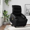 vidaXL Fauteuil inclinable de massage noir similicuir