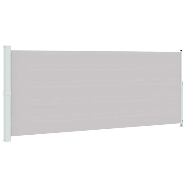 vidaXL Auvent lat&eacute;ral r&eacute;tractable de patio 200x500 cm Gris