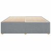 vidaXL Cadre de lit sans matelas gris clair tissu