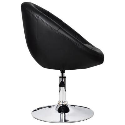 vidaXL Tabouret de bar noir similicuir