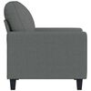 vidaXL Fauteuil Gris fonc&eacute; 60 cm Tissu
