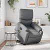 vidaXL Fauteuil inclinable de massage électrique gris similicuir