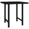 vidaXL Tables d'appoint de jardin 3 pcs noir r&eacute;sine tress&eacute;e