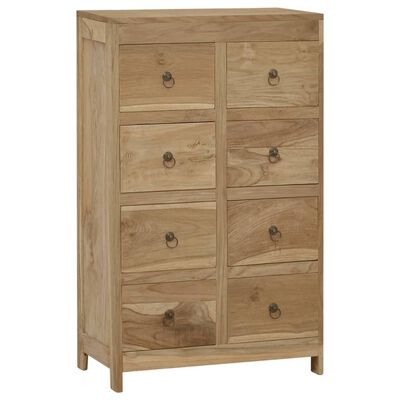 vidaXL Commode 55x30x90 cm Bois massif de teck