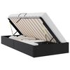 vidaXL Lit de Rangement avec matelas Noir 100 x 190 cm Faux cuir