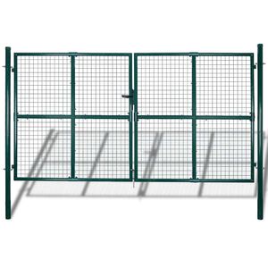 vidaXL Grille de clôture/porte de jardin en filet 300x175 cm