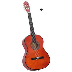 vidaXL Guitare classique pour débutants 4/4 39" Tilleul