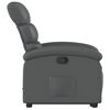 vidaXL Fauteuil inclinable gris similicuir