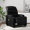 vidaXL Fauteuil inclinable de massage électrique noir similicuir