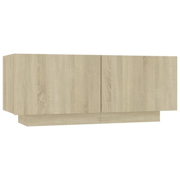 vidaXL Table de chevet ch&ecirc;ne sonoma 100x35x40 cm bois d'ing&eacute;nierie