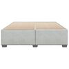 vidaXL Cadre de lit sans matelas gris clair velours