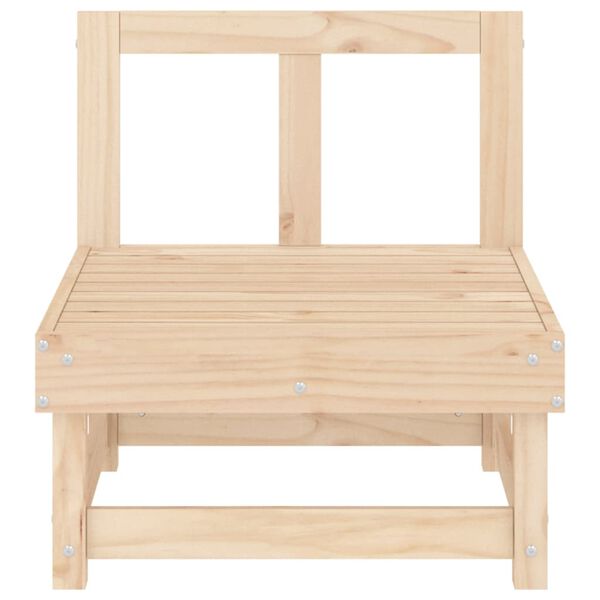 vidaXL Canap&eacute; central de jardin bois de pin massif