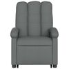 vidaXL Fauteuil inclinable de massage gris fonc&eacute; tissu