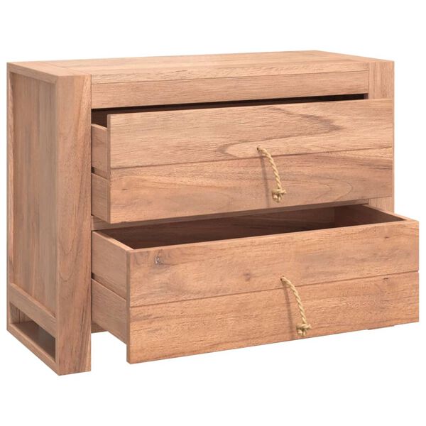 vidaXL Buffet 80x35x60 cm Bois de teck massif