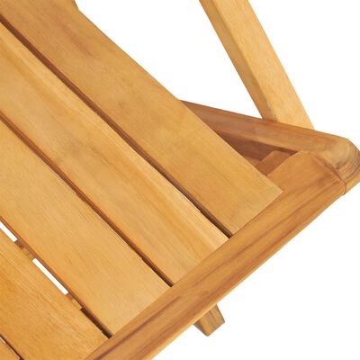 vidaXL Chaises de jardin pliantes lot de 8 55x61x90cm bois massif teck