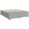 vidaXL Cadre de lit sans matelas gris clair tissu