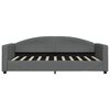 vidaXL Lit de jour gris foncé 100x190 cm tissu