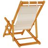 vidaXL Chaise de plage avec coussin 2 pcs Marron 61.5 x 123 x 82cm