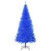 vidaXL Sapin de No&euml;l artificiel avec support bleu 240 cm PVC