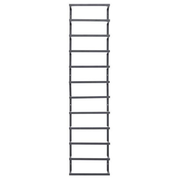 vidaXL Porte-serviette Noir 24x12x96 cm Acier