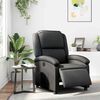vidaXL Fauteuil inclinable électrique noir cuir véritable