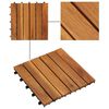 vidaXL Tuiles de terrasse mod&egrave;le vertical 30 x 30 cm acacia 20 pcs