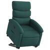 vidaXL Fauteuil inclinable vert fonc&eacute; tissu